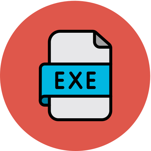 Exe file Generic color lineal-color icon