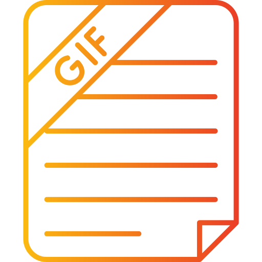 gif-datei Generic gradient outline icon