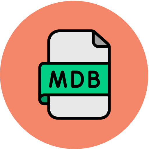 mdb-datei Generic color lineal-color icon