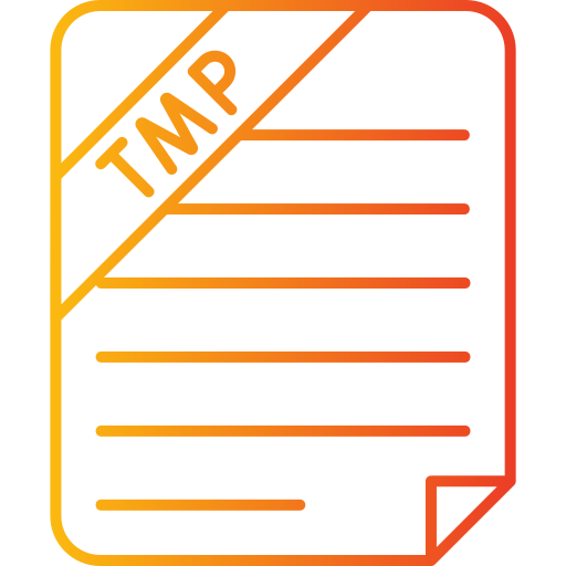 tmp-datei Generic gradient outline icon