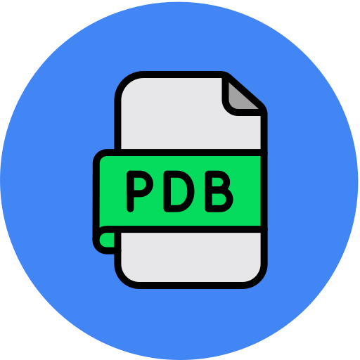 pdbファイル Generic color lineal-color icon