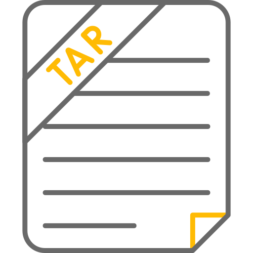 Tar file Generic color outline icon