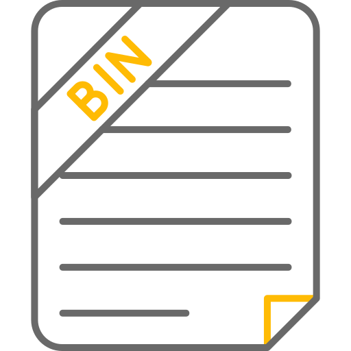 bin-datei Generic color outline icon