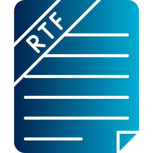 rtf файл Generic gradient fill иконка
