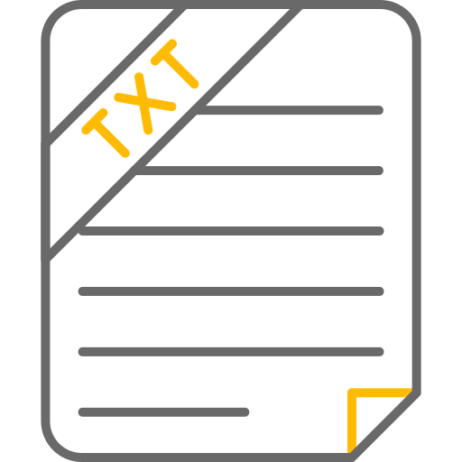 txt-файл Generic color outline иконка