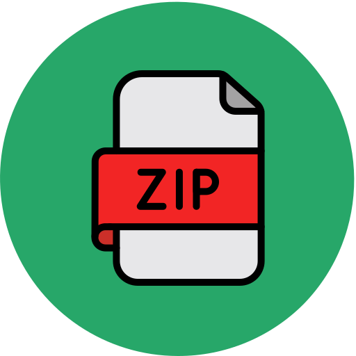fichier zip Generic color lineal-color Icône