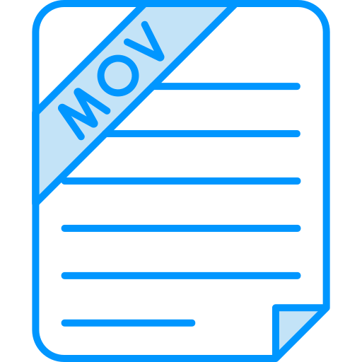 MOV File Generic color lineal-color icon
