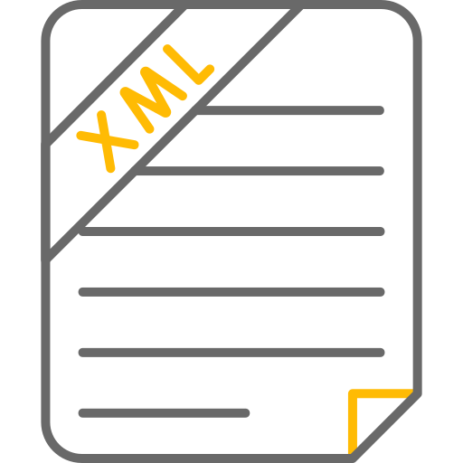 formato de archivo xml Generic color outline icono