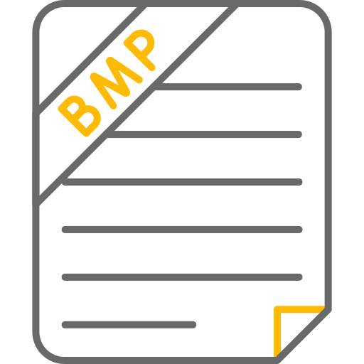 Bmp file Generic color outline icon