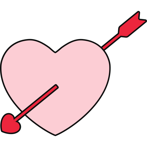 愛の矢 Generic color lineal-color icon