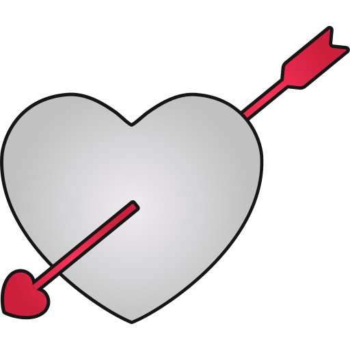 freccia d'amore Generic gradient lineal-color icona