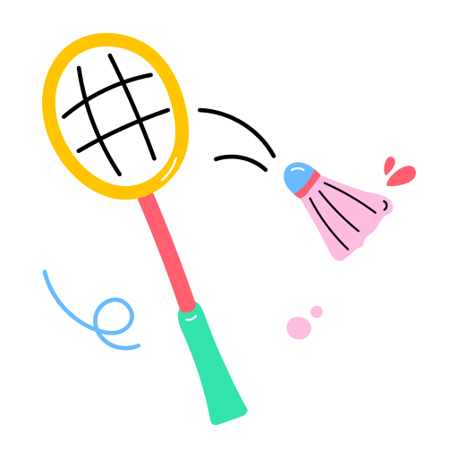 badminton Generic color fill icona