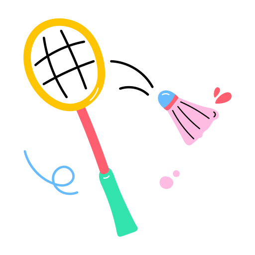 Badminton Generic color fill icon