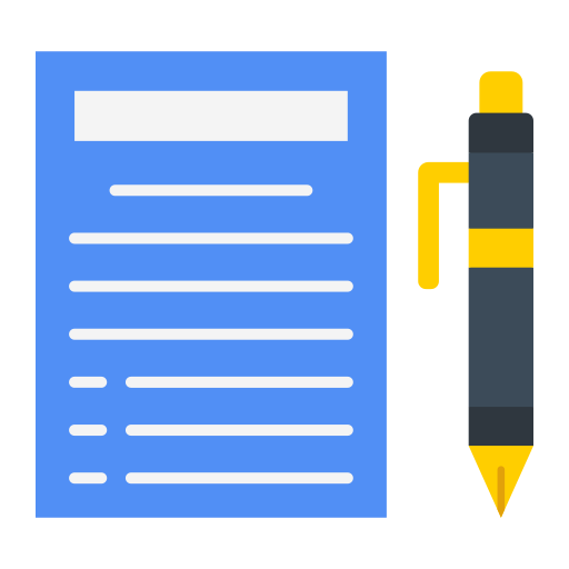 Pen and paper Generic color fill icon