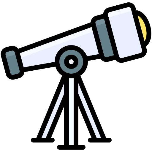 telescopio Generic color lineal-color icona