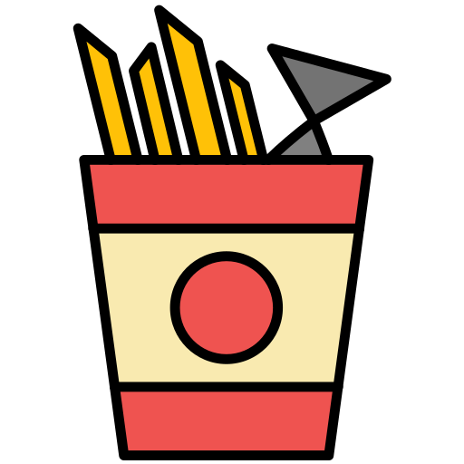 피쉬 앤 칩스 Generic color lineal-color icon