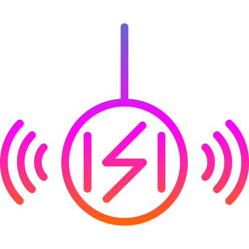 Wireless charging Generic gradient outline icon