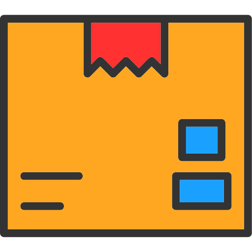Коробка пакета Generic color lineal-color иконка