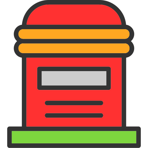ポストボックス Generic color lineal-color icon