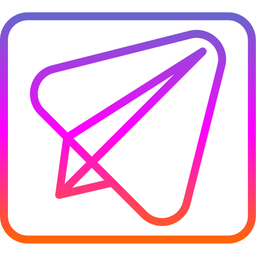 telegram Generic gradient outline ikona