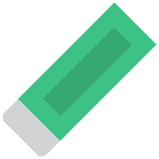 gumka do mazania Generic color fill ikona