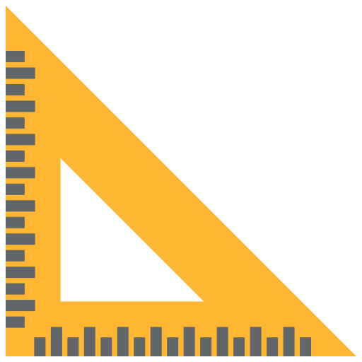 三角定規 Generic color fill icon