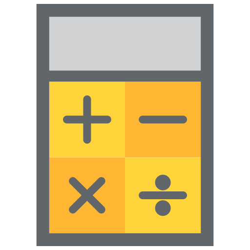 kalkulator Generic color fill ikona