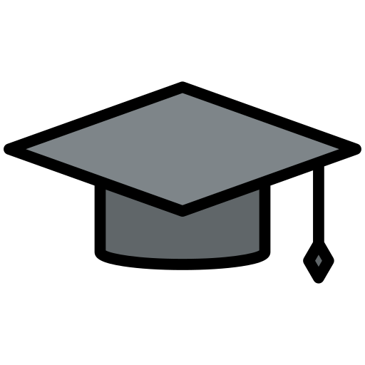 czapka absolwenta Generic color lineal-color ikona