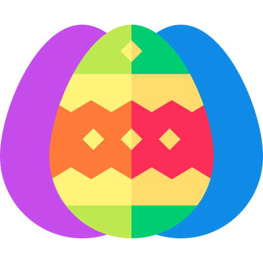 uova di pasqua Basic Straight Flat icona