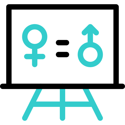 parità dei sessi Basic Accent Outline icona