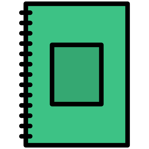 zeszyt Generic color lineal-color ikona