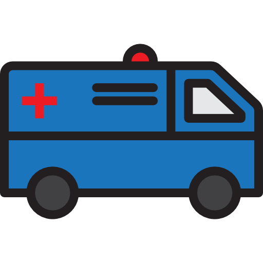 救急車 srip Lineal Color icon