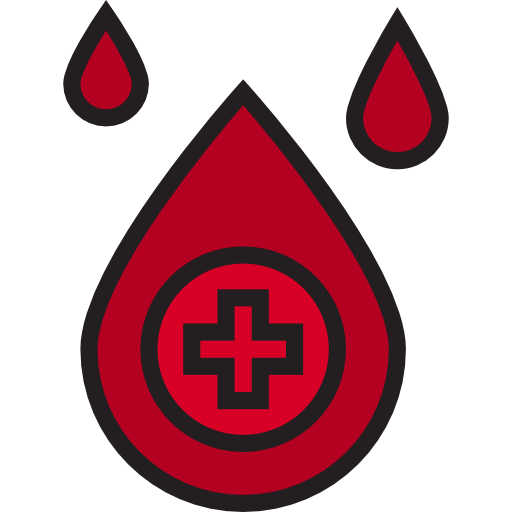 bloedtransfusie srip Lineal Color icoon
