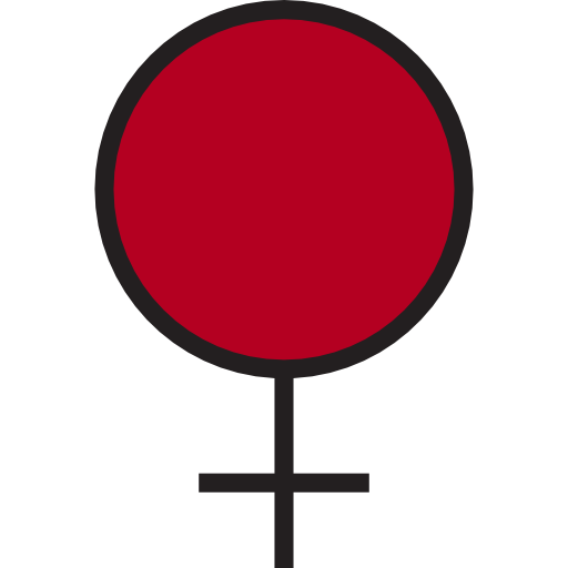 女性 srip Lineal Color icon