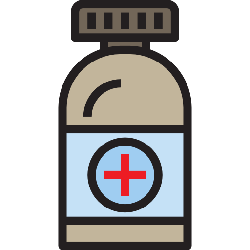 medicamento srip Lineal Color icono