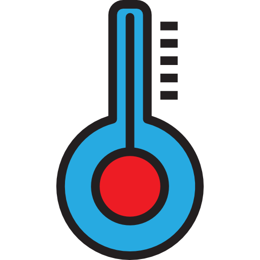 thermometer srip Lineal Color icon
