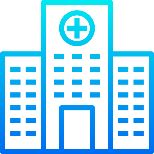 hospital srip Gradient icono