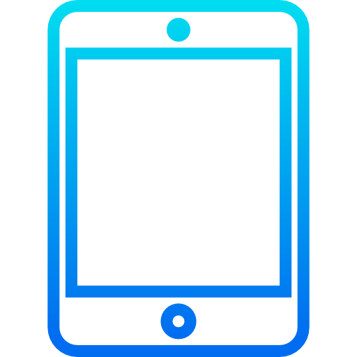 tableta srip Gradient icono