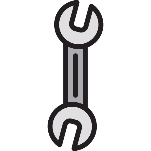 llave inglesa srip Lineal Color icono
