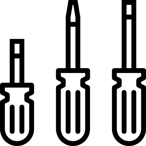 destornilladores srip Lineal icono