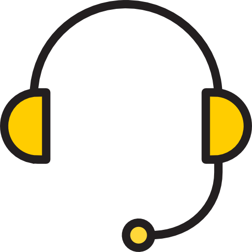 Headphones srip Lineal Color icon