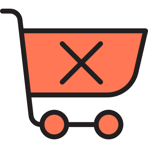 Shopping cart srip Lineal Color icon
