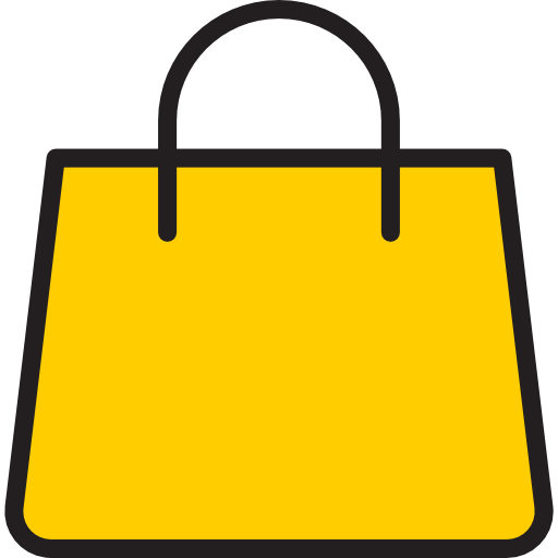 Shopping bag srip Lineal Color icon