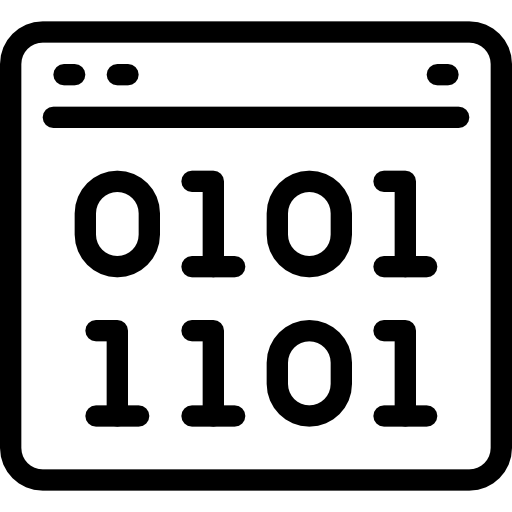 codice binario Justicon Lineal icona