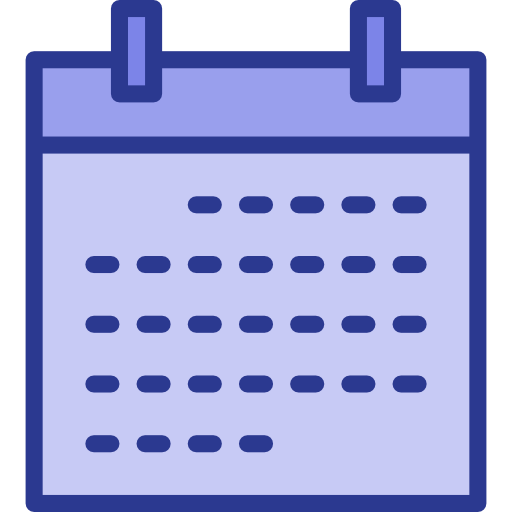 calendario srip Lineal Color icona