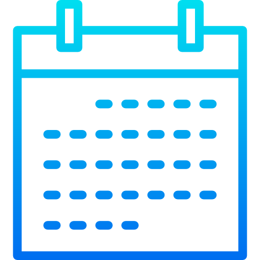 kalendarz srip Gradient ikona