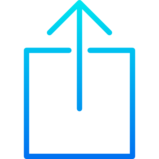 Upload srip Gradient icon