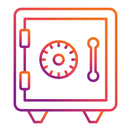 cassetta di sicurezza Generic gradient outline icona