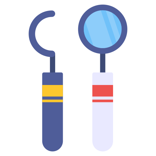 narzędzia dentystyczne Generic color fill ikona