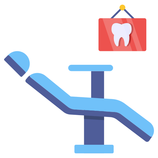 tandarts stoel Generic color fill icoon